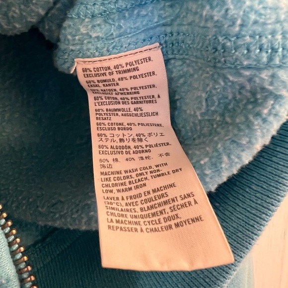 Hollister Blue Zip Up Sweater - Picture 6 of 6